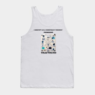 I Identify as a Conspiracy Theorist Pronouns  Told You So Tank Top